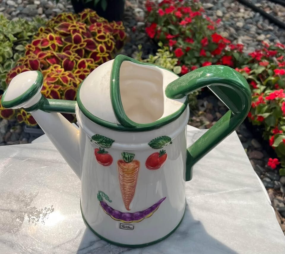 Department 56 Vegetable Face Ceramic Watering Can