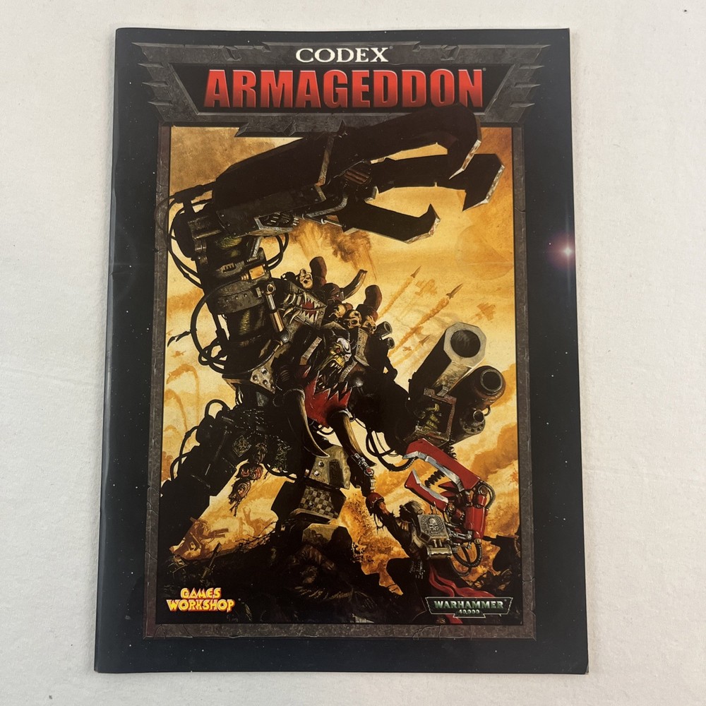 Warhammer 40,000 40K Codex Armageddon 2001 2nd edition Games Workshop sourcebook