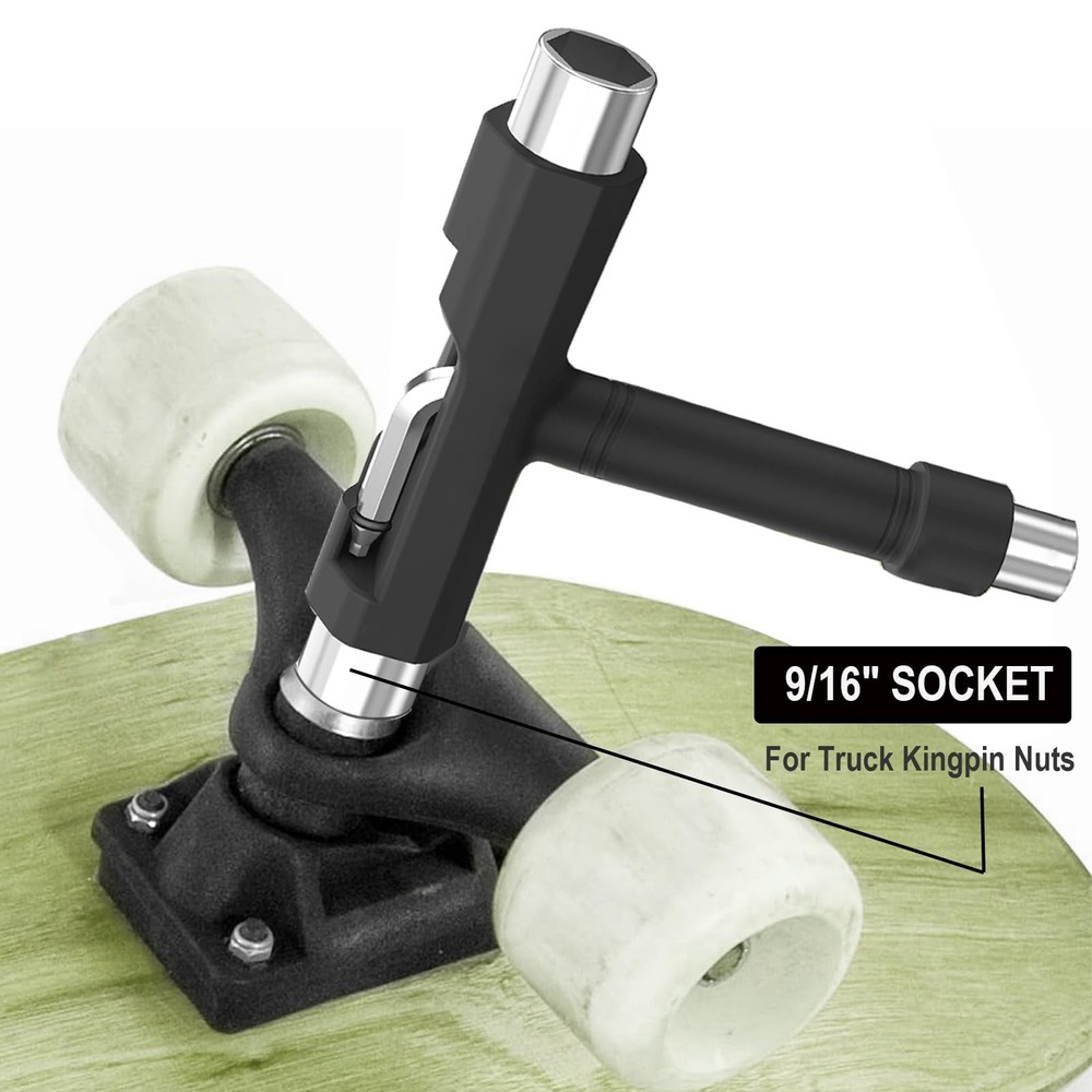 Professional Skate Tools, All-in-One Multi-Function Portable Skateboard T Tool