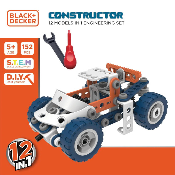 Black & Decker Jr 152-Piece Constructor Engineering Set