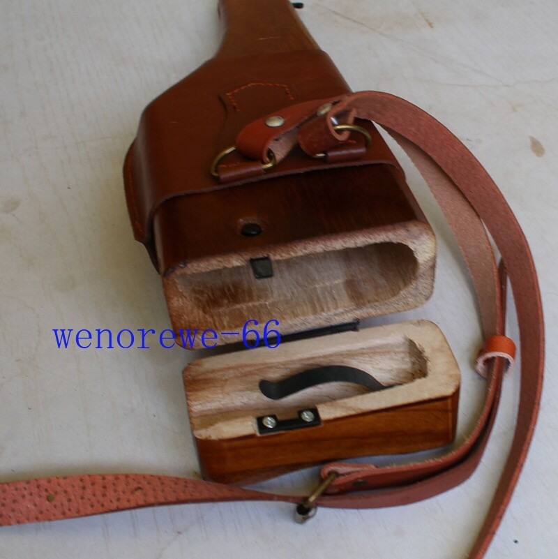 US Ship!!! German C96 Broomhandle Mauser Holster Diagonal Leather Shoulder Strap
