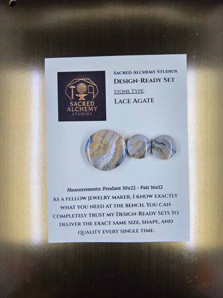 Circle Shape - Lace Agate - Design-Ready Set