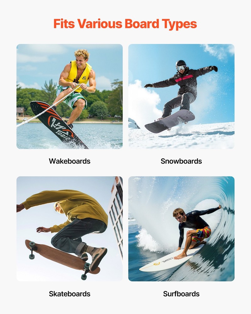 Surfboard Wall Mount 4 Tiers Horizontal Surfboard Rack for Storage Display