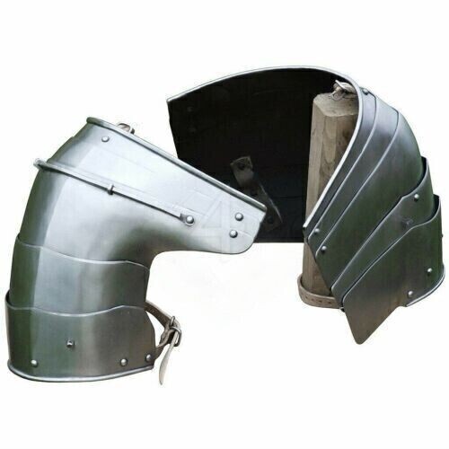 Medieval LARP Gothic steel German Shoulder Armor Set
