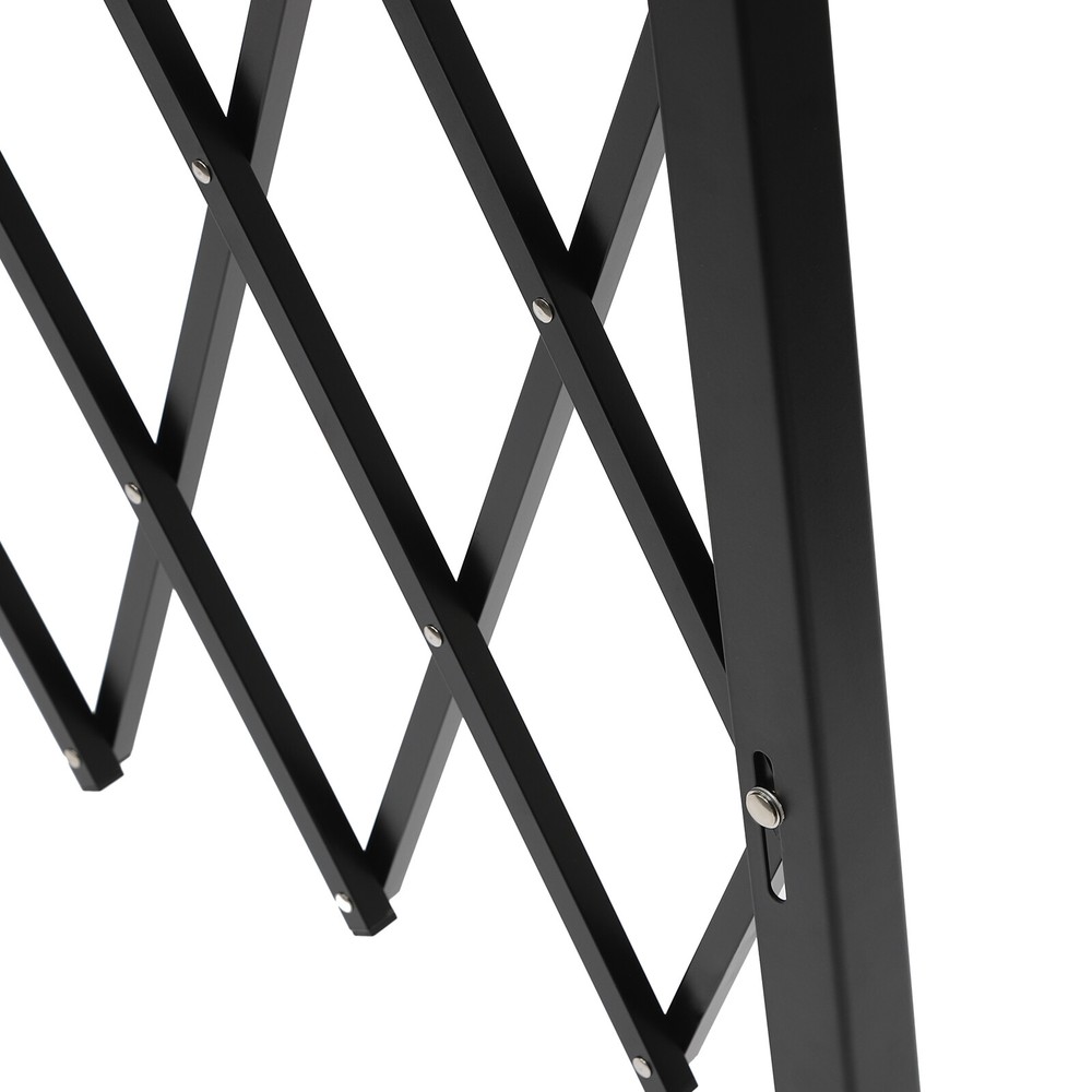 Expandable Folding Security Gate - Wall Mounted, 48" x 71" for Versatile Use