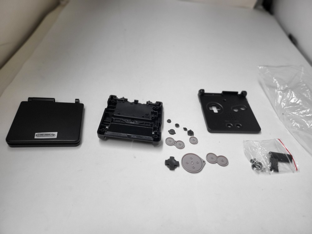 NEW Replacement BLACK Full Housing Shell Case for GameBoy Advance GBA SP #1B