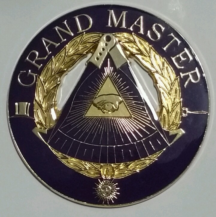 Freemason Masonic Grand Master Cut-Out Emblem