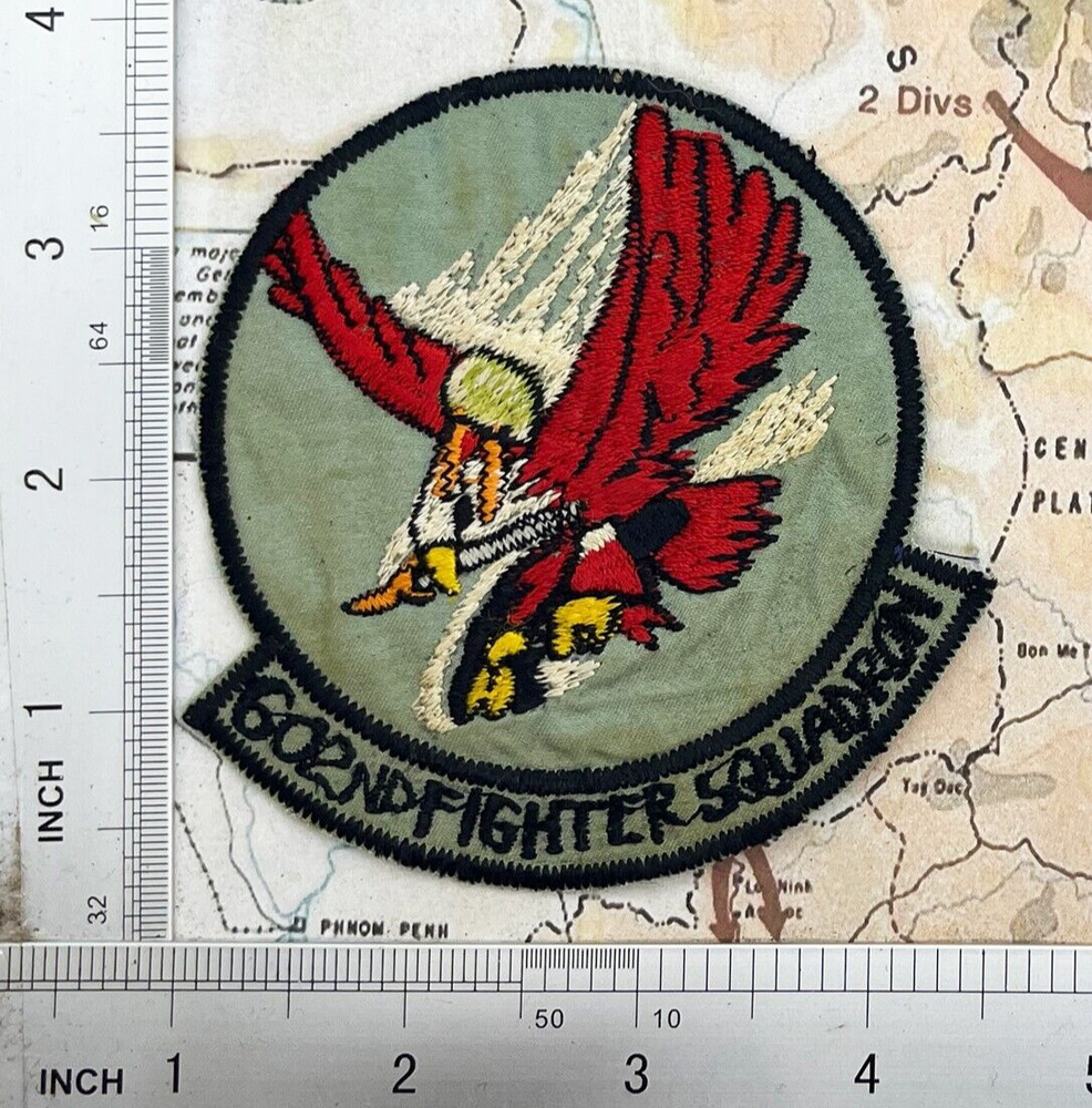 Patch , 602nd fighter squadron patch , vietnam war patch , t6-807 ,