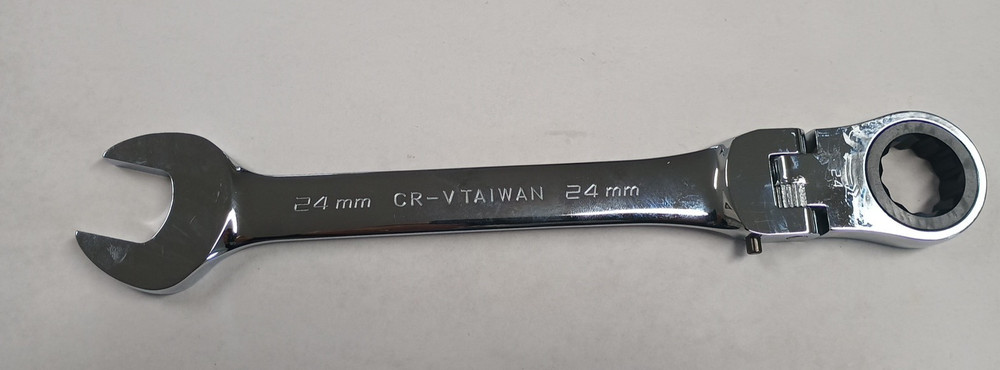 Paramount 24 mm LOCKING FLEX HEAD Ratcheting   Combination Wrench Chrome