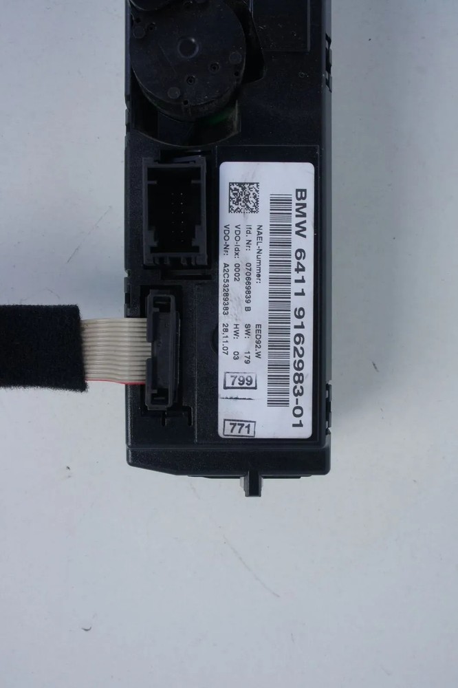 Original BMW E81 E87 air-conditioning control panel PERLGLANZ CHROM 64119199260