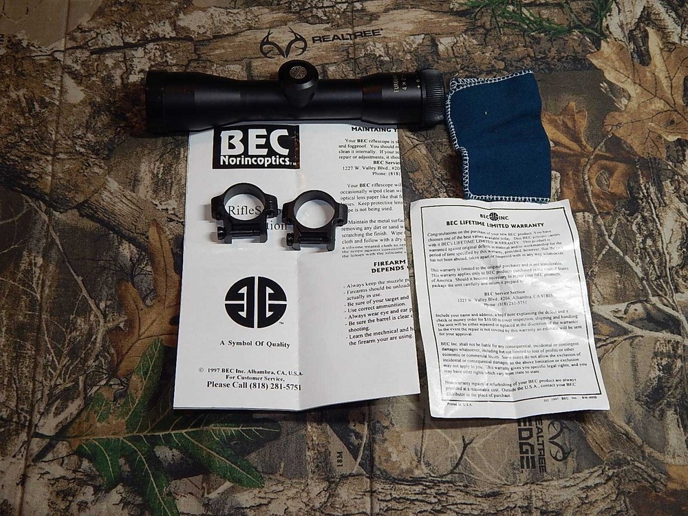 Eurolux 4x25 Fixed Power Rifle Scope for SKS