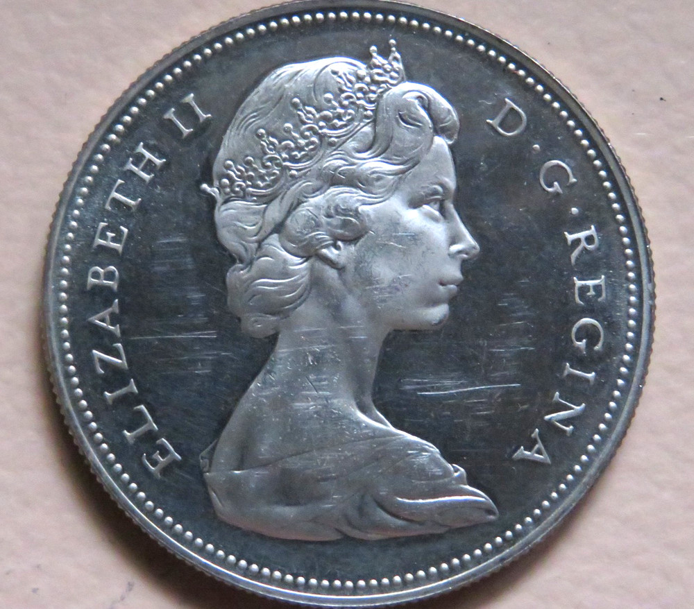 Canada. 1966 Silver - 1 Dollar.. BU