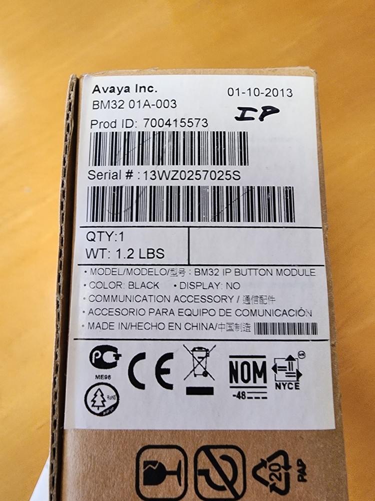 Avaya BM32 Button Module -Black (700415573)