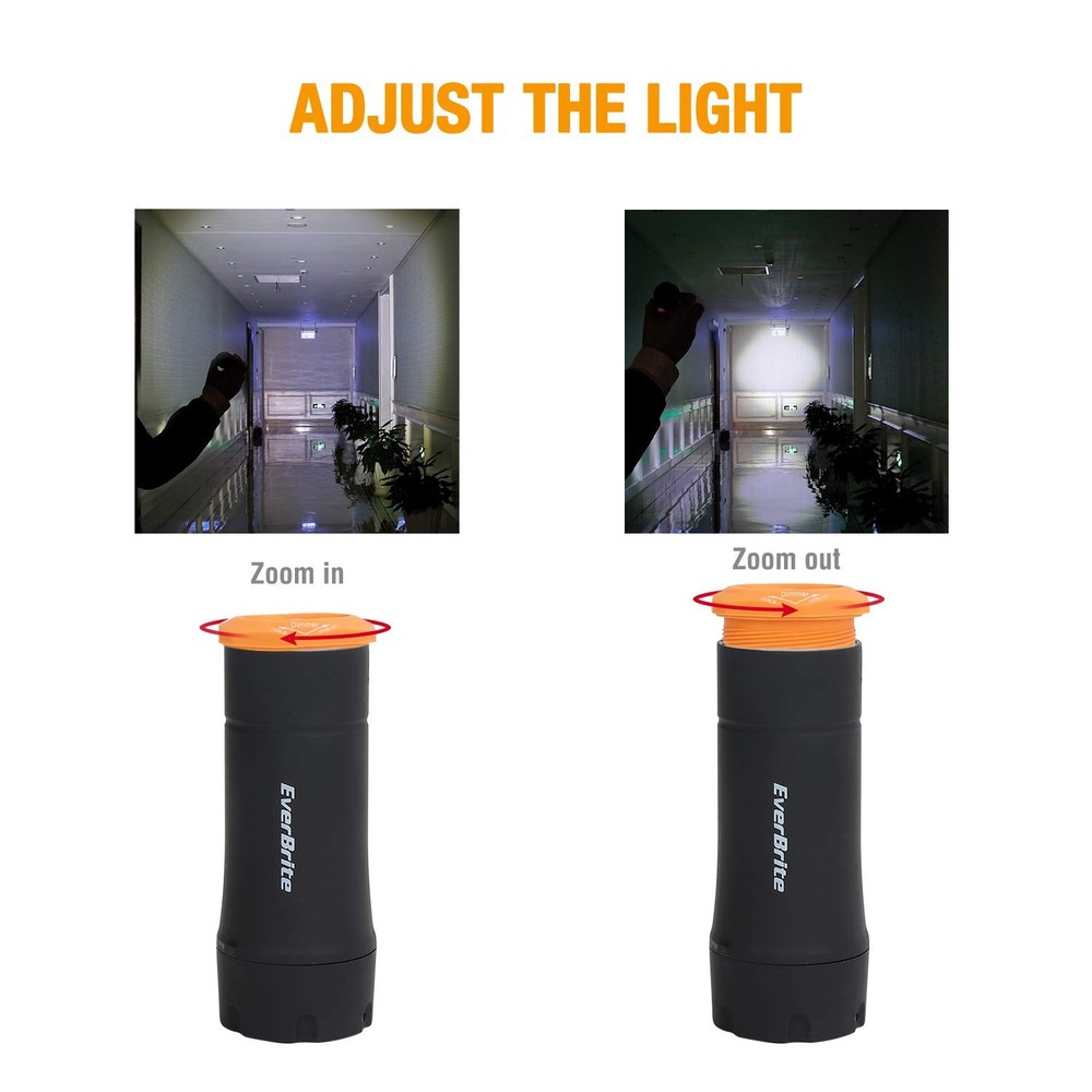 Mini Lantern Flashlight 2 Pack 3 Mode Zoomable LED Portable Camping Emergency...