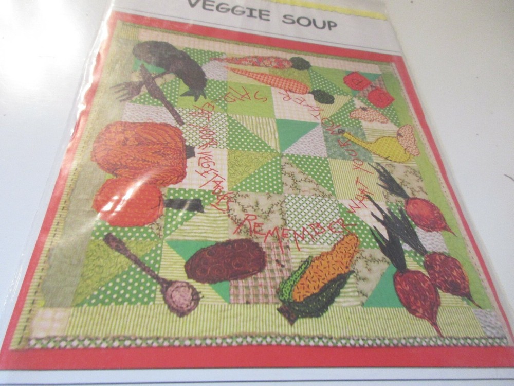 VEGGIE SOUP PATTERN BY MAKING LEMONADE DESIGNS 28" Square Uncut