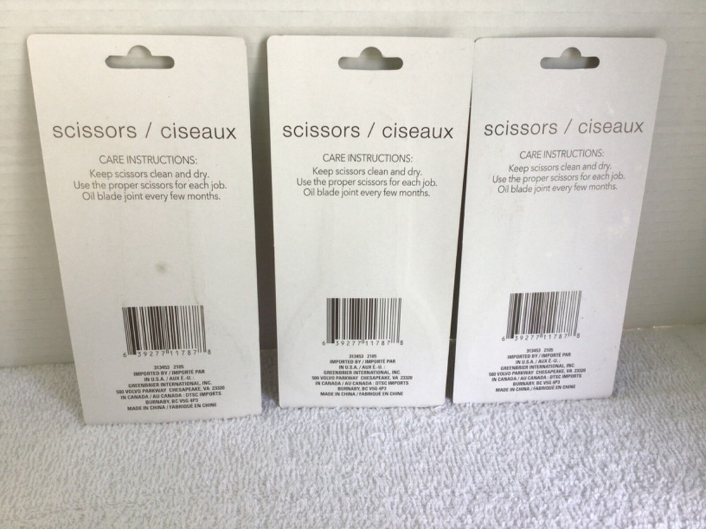 Crafter's Square Sawtooth Shape Scissors Lot