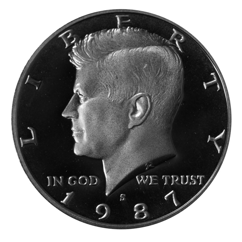 1987 S Kennedy Half Dollar Gem Deep Cameo Proof CN-Clad