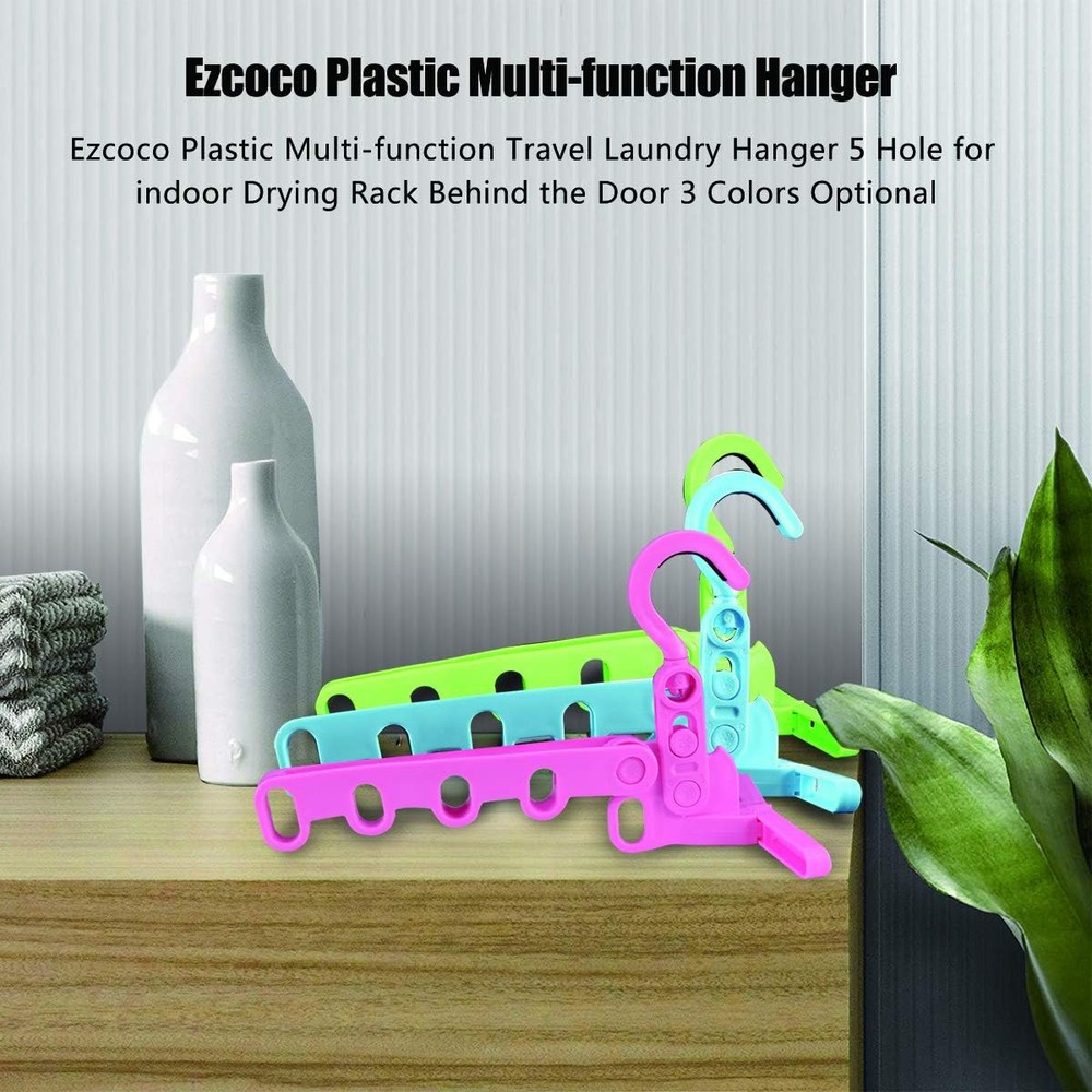 Plastic Multi-Function Hangers,Drying Rack,Suit Hangers,Travel Pink