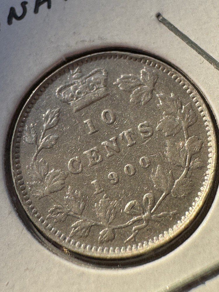 1900 - Canada - 10 cent coin - silver Canadian dime