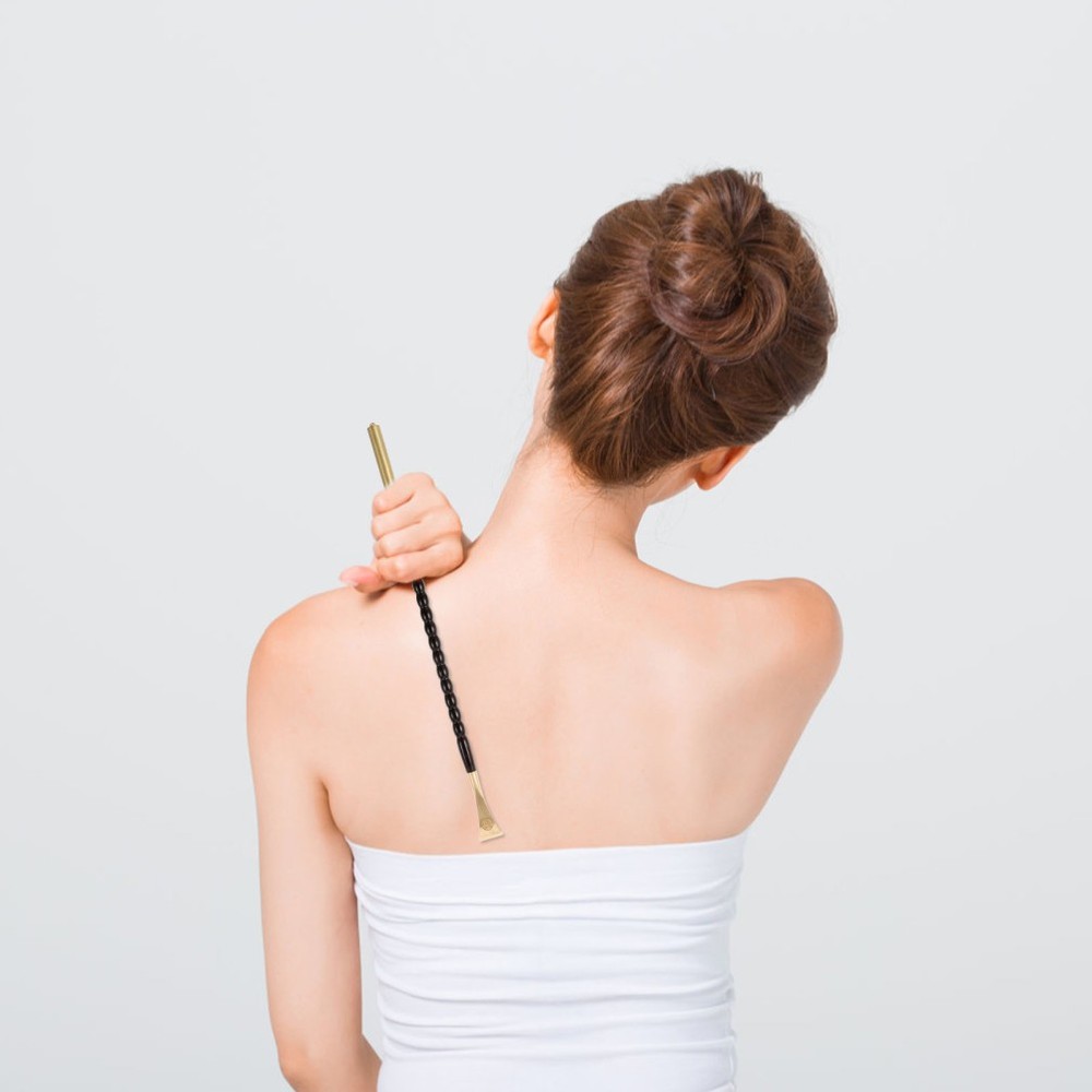 Copper Back Scratcher Ergonomic Design Convenient Itch Long Handle Telescopic
