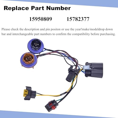 Headlight Wiring Harness Headlight Wire Harness Assembly Compatible with 2007