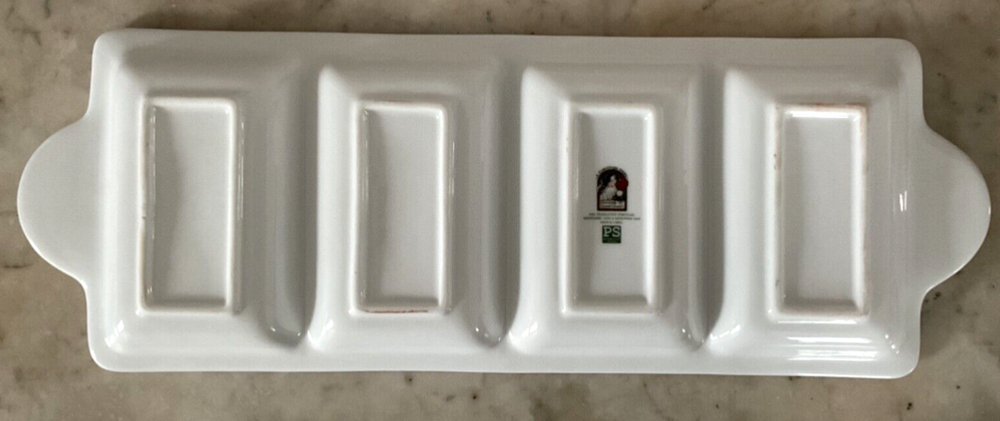 Portmeirion Studio “A Christmas Story” 4 Section Server Dish w/box