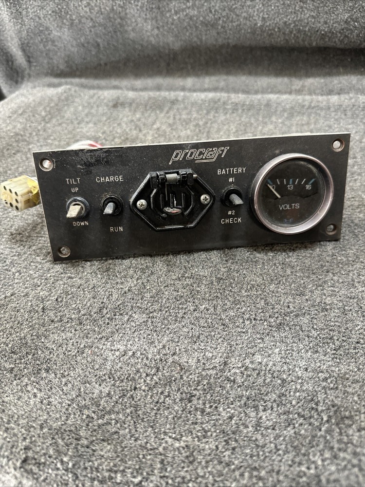 ProCraft Bass Boat Front Flush Mount Switch Trolling Motor Control Panel