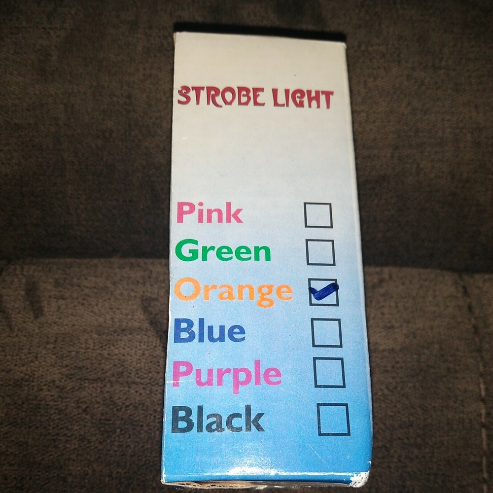 Mini Strobe Light - Party Supplies, color orange