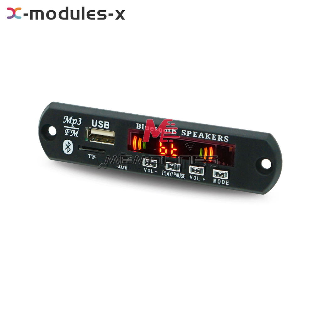Wireless Bluetooth 12V MP3 WMA Decoder Board Audio Module USB Radio+Battery U-SA