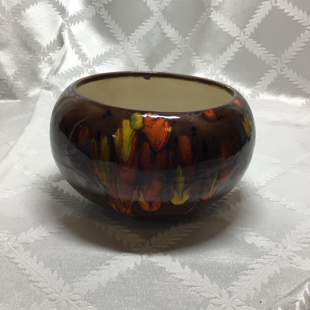 Vtg MCM ATLANTIC MOLD PLANTER 3.5” x 6”