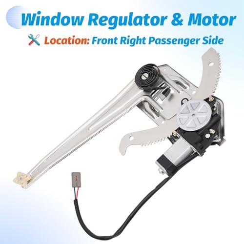 Front Right Passenger Side Power Window Regulator with Motor Compatible with