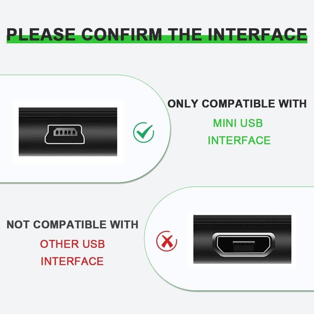 Enhanced 5FT USB Power Adapter for Texas Instruments Graphing Calculators