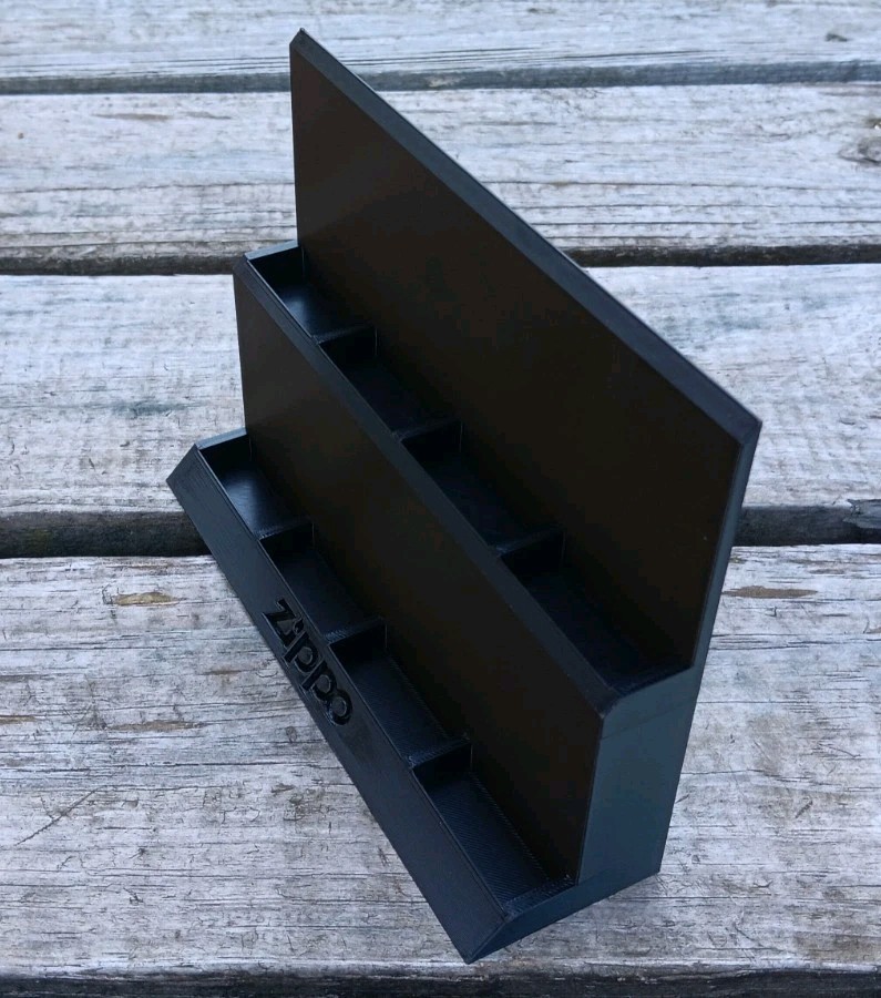 Zippo Lighter Display Stand - Holds 8 Lighters