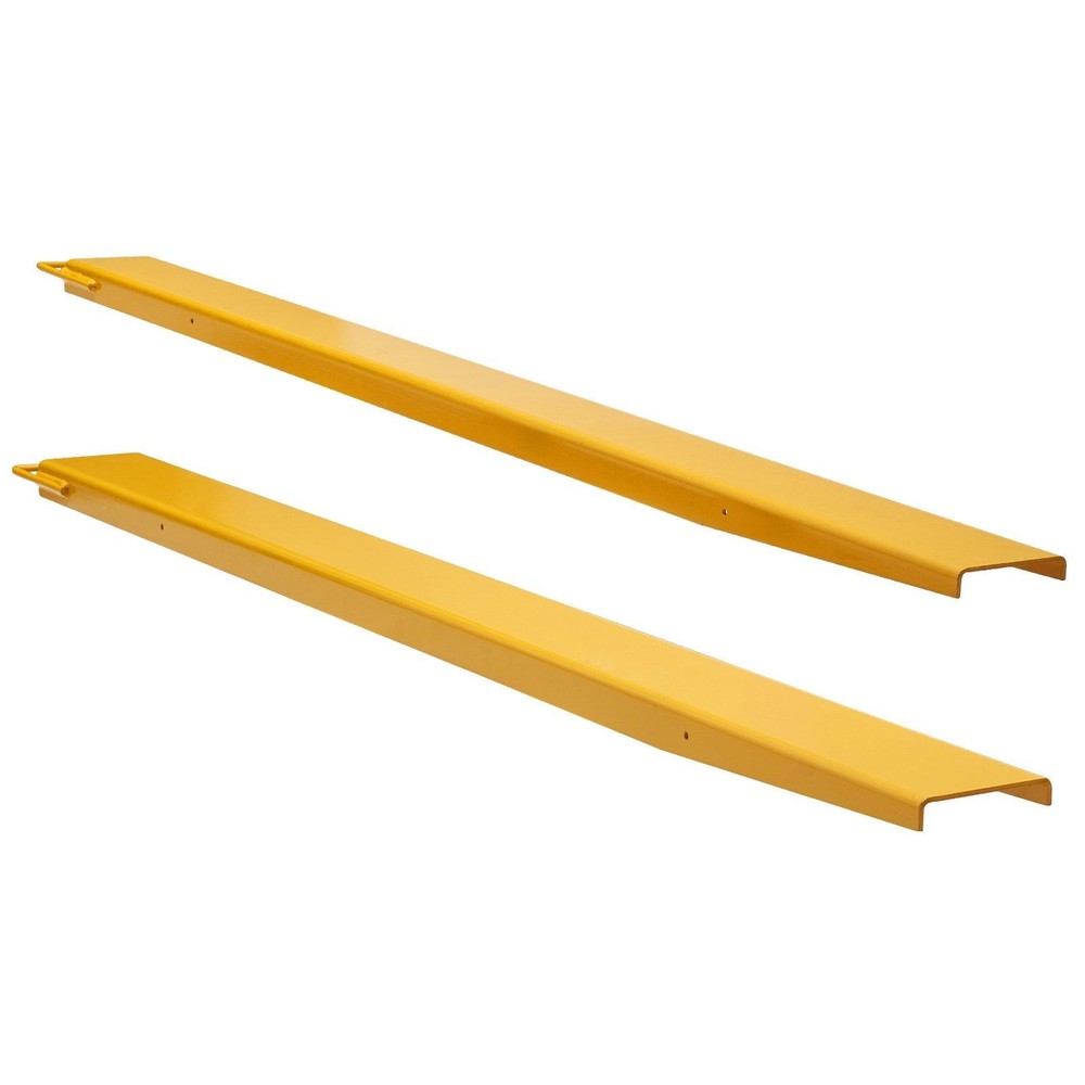 2130mm L 4000lb Load Fork Extensions Solid Construction Yellow