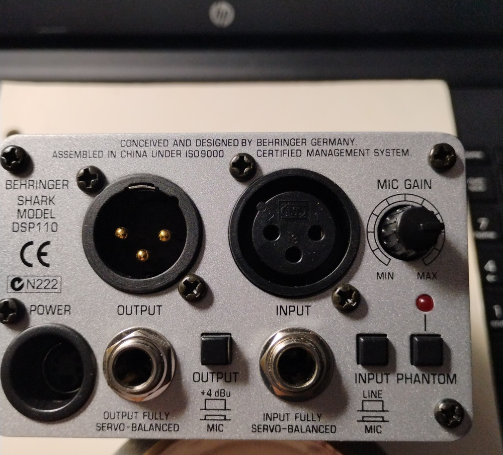 Behringer Shark DSP110 Digital Multi-Function Signal Processor-Untested