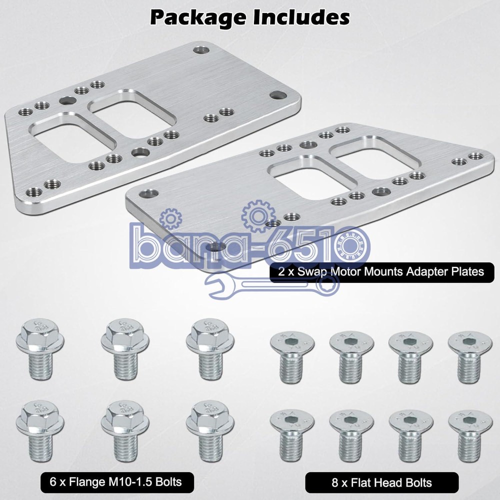 Motor Mounts Adapter Plates Swap Bracket Small Block for LS Engine Conversion
