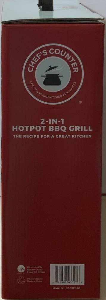 Chef's Counter 2-1 Hotpot BBQ Grill