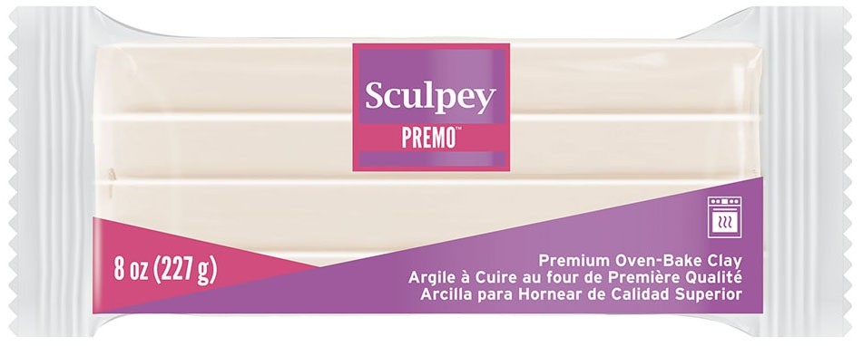 Premo Sculpey Polymer Clay 8oz Translucent