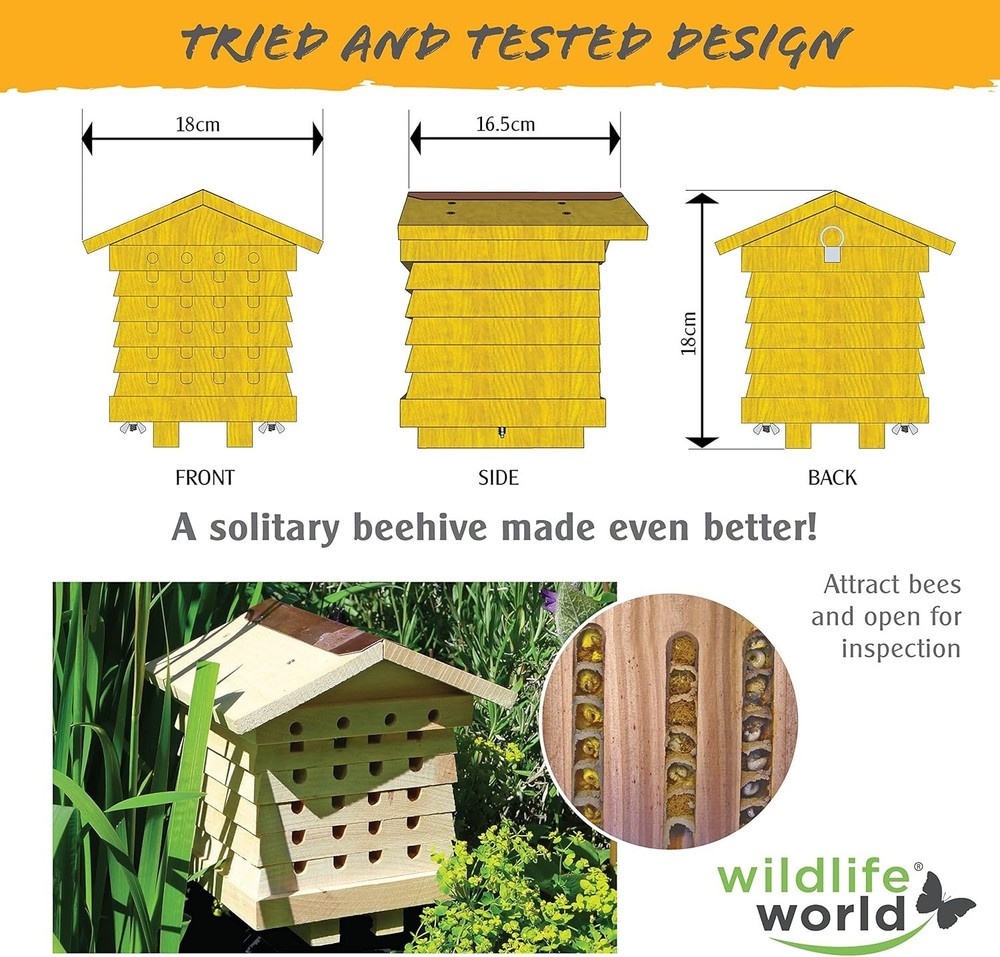 Interactive Bee Shelter - Educational Garden Accessory