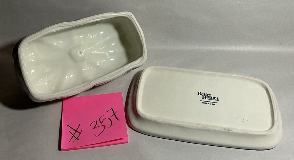 used butter dish