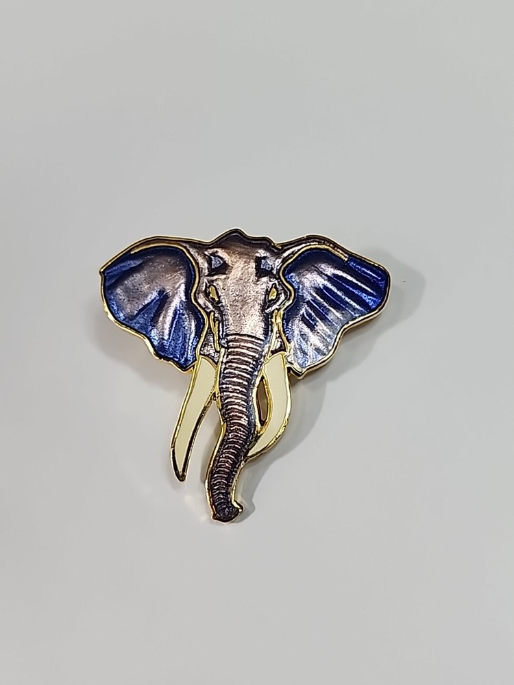 African Elephant Lapel Pin Large Size By William Spear