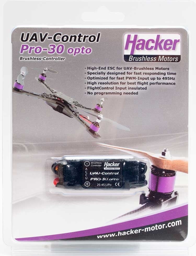 Pro-30 Opto Hacker UAV-Control ESC 30A