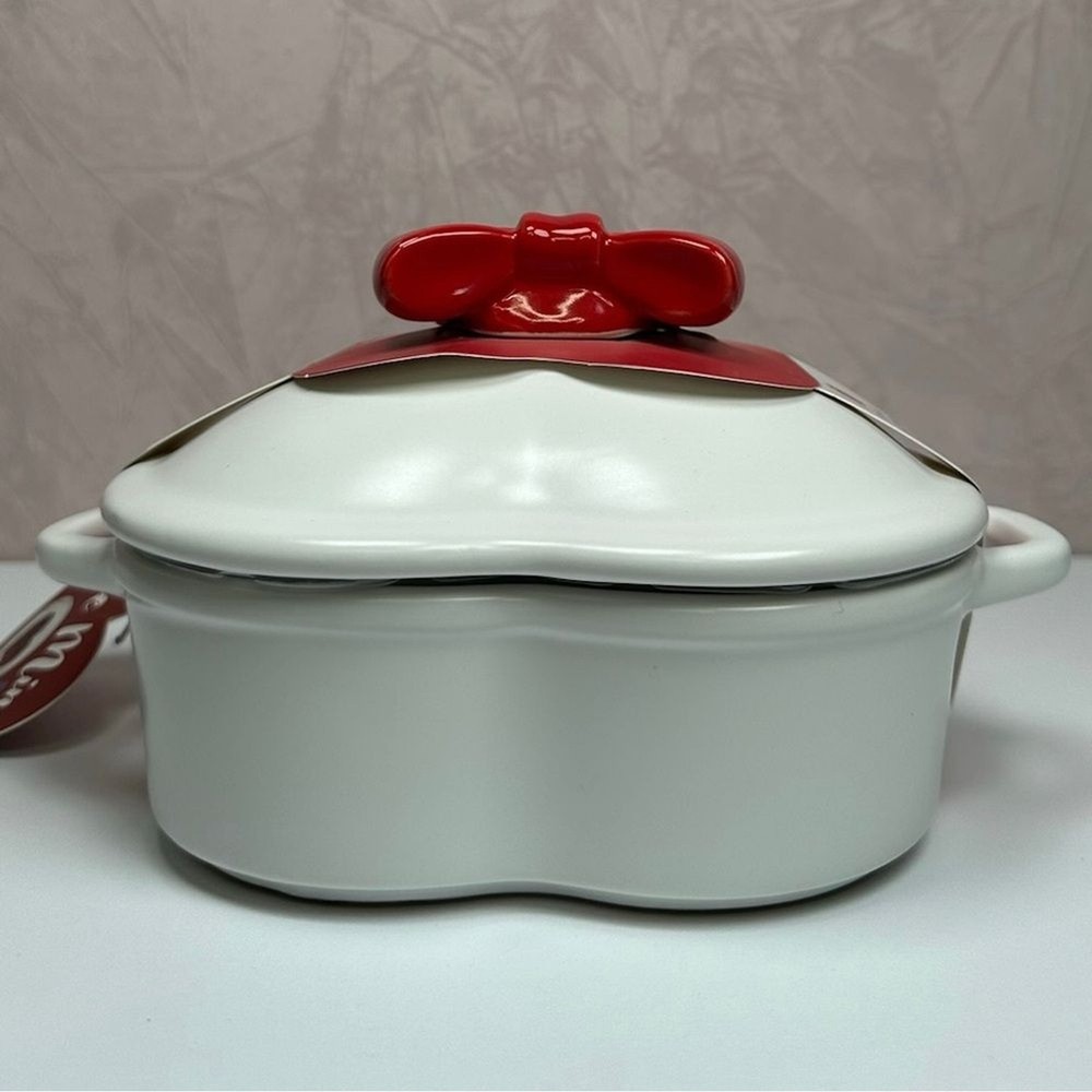 Heart-Shaped Brie Cheese Baker with Red Bow