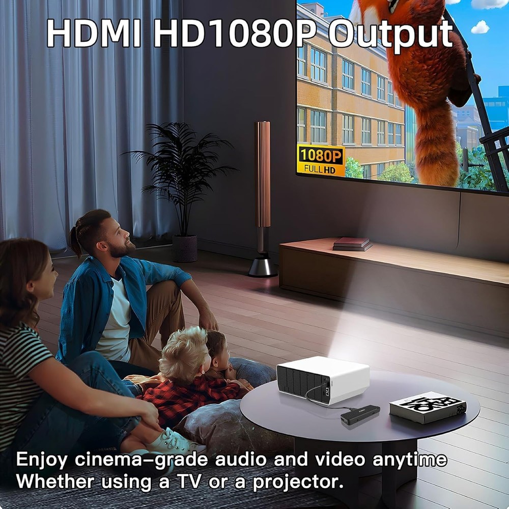 Compact Digital TV Tuner Box with Remote Control