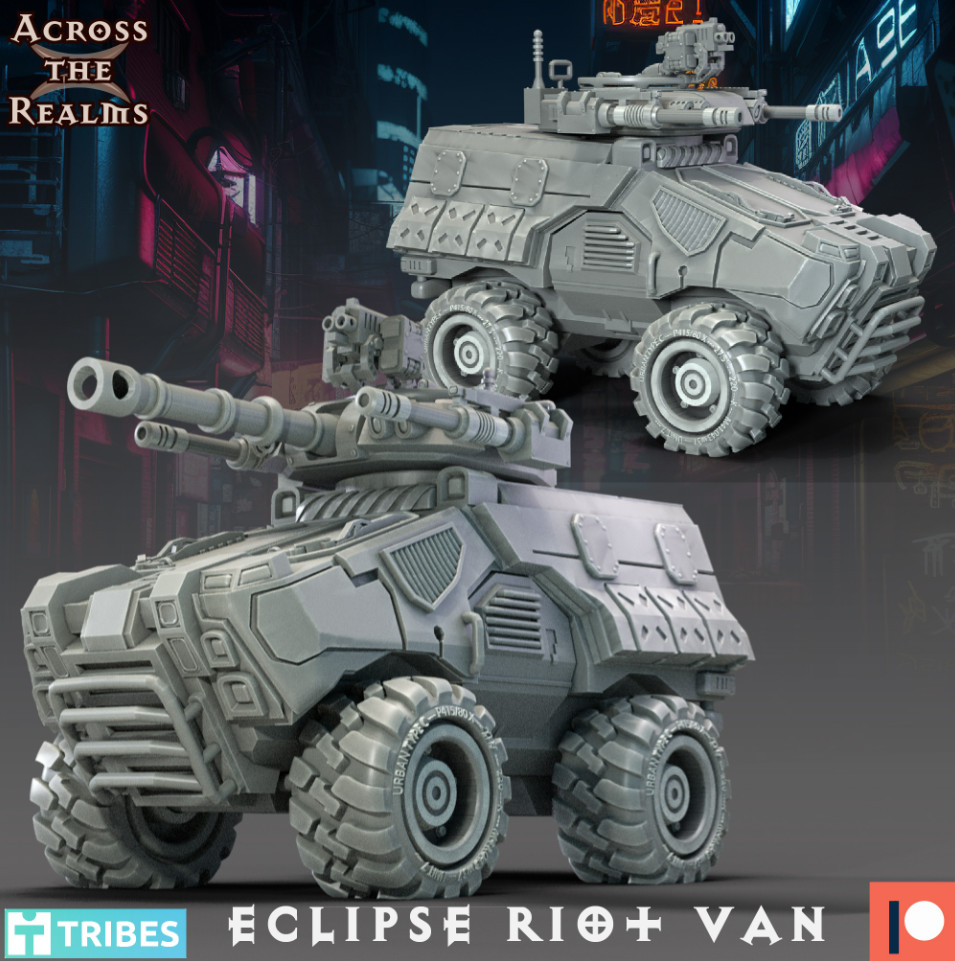 Eclipse Riot Van with weapons (28mm)