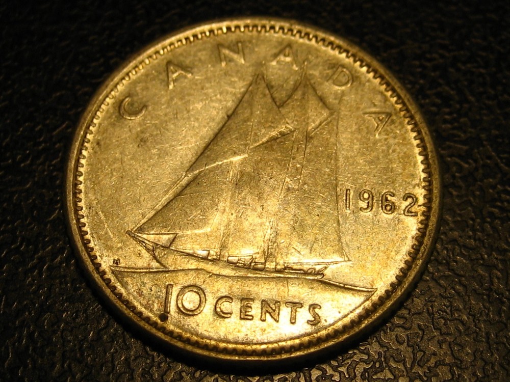 1962 Canadian Dime
