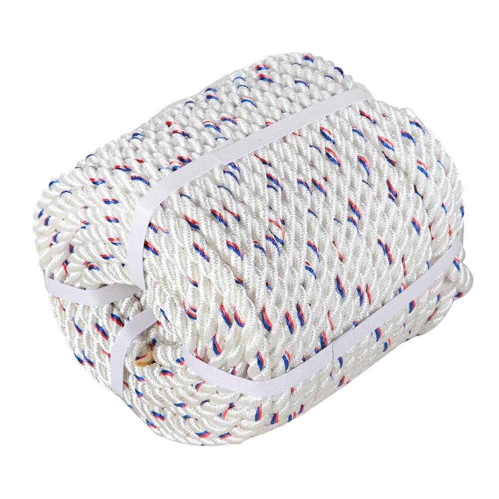 Double Braid Polyester Arborist Bull Rope 5/8"×150' 7200Lbs Pulling Rigging Line