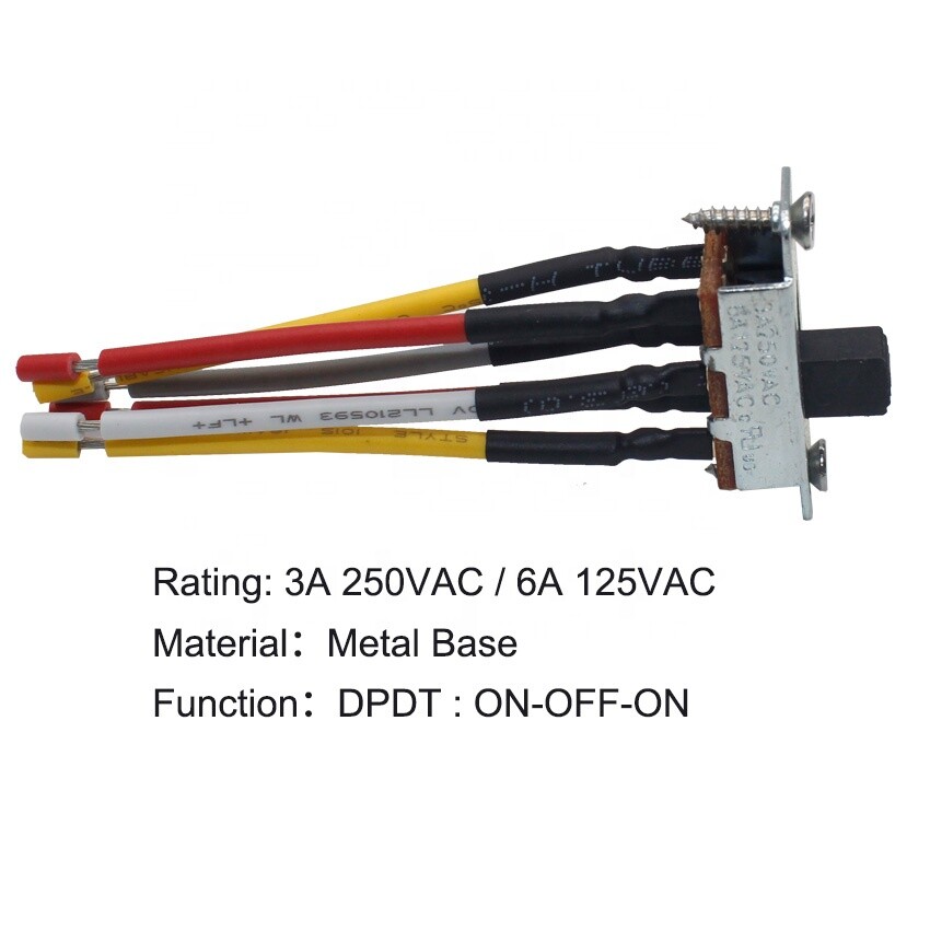 celling fan reverse direction DPDT on on Panel Mount Vertical wiring ZE-209-22