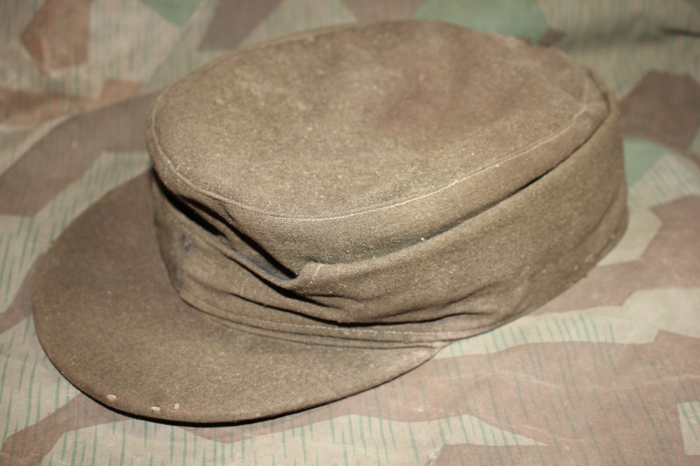 ORIGINAL WW2 GERMAN M43 FELDMUTZE STYLE FIELD CAP MODIFIED WH SS OSTFRONT