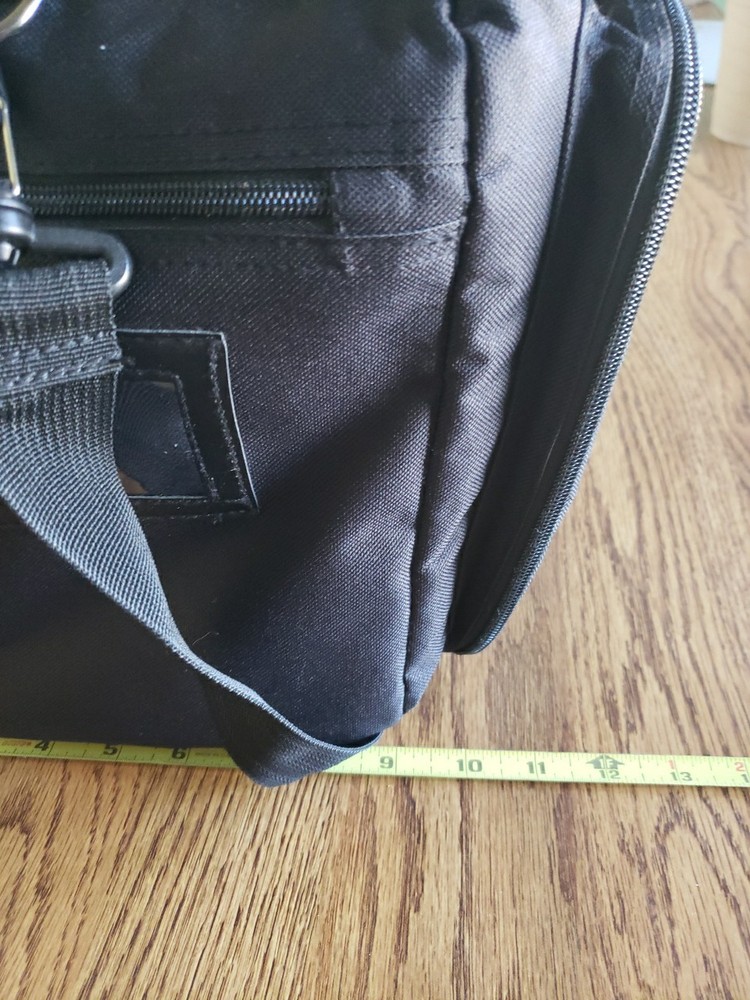 USCCA Range Bag Tactical Black Duffel Bag Shoulder Strap Carrying Case 15"x10"